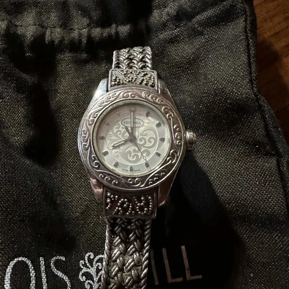 Lois Hill Sterling Silver Women's Watch. My Rolex isn't included! 😀